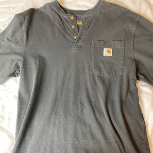 Carhartt workwear pocket small long sleeve Henley